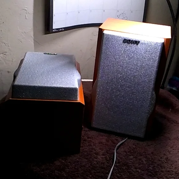 Sony Portable Audio Video Sony Ssce33 Set Of Two Wood